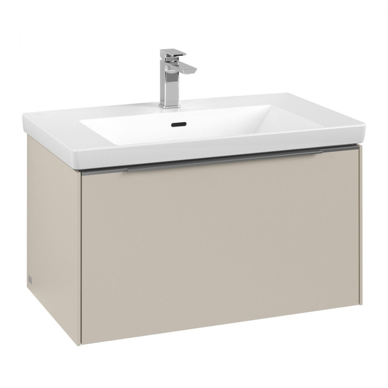 Тумба под раковину Villeroy & Boch Subway 3.0 77,2х42,9 см ДСП/алюминий серый кашемир C573L0VN