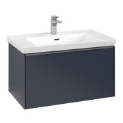 Тумба под раковину Villeroy & Boch Subway 3.0 77,2х42,9 см ДСП/алюминий морской синий C573L0VQ