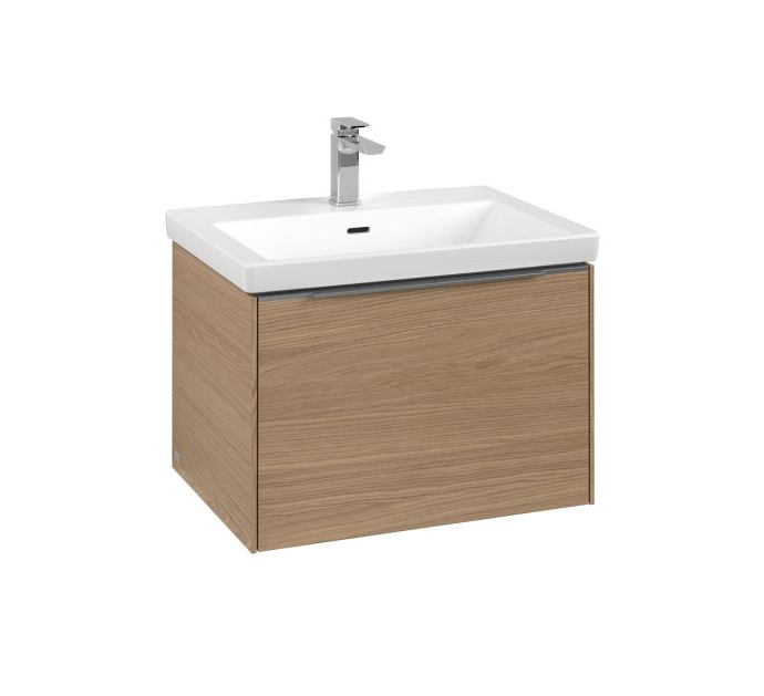 Тумба под раковину Villeroy & Boch Subway 3.0 62,2х42,9 см ДСП/алюминий дуб северный  C575L0VJ