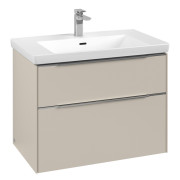 Тумба под раковину Villeroy & Boch Subway 3.0 77,2х57,6 см ДСП/алюминий серый кашемир  C574L0VN