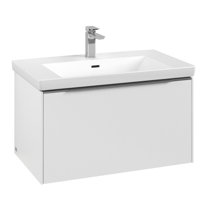 Тумба під раковину Villeroy & Boch Subway 3.0 77,2х42,9 см ДСП/алюміній чистий білий C573L0VF