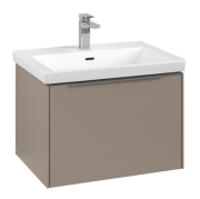 Тумба под раковину Villeroy & Boch Subway 3.0 62,2х42,9 см ДСП/алюминий тауп C575L0VM