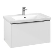 Тумба под раковину Villeroy & Boch Subway 3.0 77,2х42,9 см ДСП/алюминий белый бриллиант C573L0VE