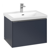 Тумба под раковину Villeroy & Boch Subway 3.0 62,2х42,9 см ДСП/алюминий морской синий C575L0VQ