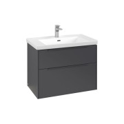 Тумба под раковину Villeroy & Boch Subway 3.0 77,2х57,6 см ДСП/алюминий графит/монохром C574L2VR