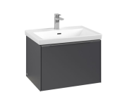 Тумба під раковину Villeroy & Boch Subway 3.0 62,2х42,9 см ДСП/алюміній графіт C575L0VR