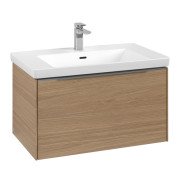 Тумба под раковину Villeroy & Boch Subway 3.0 77,2х42,9 см ДСП/алюминий дуб северный C573L0VJ