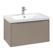 Тумба под раковину Villeroy & Boch Subway 3.0 77,2х42,9 см ДСП/алюминий тауп C573L0VM