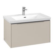 Тумба под раковину Villeroy & Boch Subway 3.0 77,2х42,9 см ДСП/алюминий серый кашемир C573L0VN