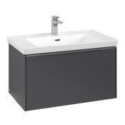 Тумба под раковину Villeroy & Boch Subway 3.0 77,2х42,9 см ДСП/алюминий графит C573L0VR