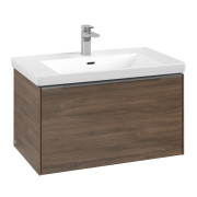 Тумба под раковину Villeroy & Boch Subway 3.0 77,2х42,9 см ДСП/алюминий дуб канзас C573L0RH