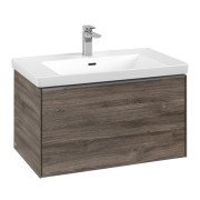 Тумба под раковину Villeroy & Boch Subway 3.0 77,2х42,9 см ДСП/алюминий дуб каменный C573L0RK