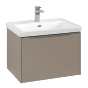 Тумба под раковину Villeroy & Boch Subway 3.0 62,2х42,9 см ДСП/алюминий тауп C575L0VM