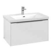 Тумба под раковину Villeroy & Boch Subway 3.0 77,2х42,9 см ДСП/алюминий белый бриллиант C573L0VE