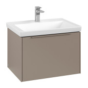 Тумба под раковину Villeroy & Boch Subway 3.0 62,2х42,9 см ДСП/алюминий тауп/монохром C575L2VM