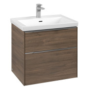 Тумба під раковину Villeroy & Boch Subway 3.0 62,2х57,6 см ДСП/алюміній дуб аризона C576L0VH