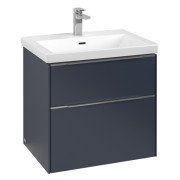 Тумба под раковину Villeroy & Boch Subway 3.0 62,2х57,6 см ДСП/алюминий морской синий C576L0VQ