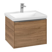 Тумба под раковину Villeroy & Boch Subway 3.0 57,2х42,9 см ДСП/алюминий дуб канзас C577L0RH