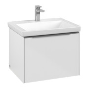 Тумба под раковину Villeroy & Boch Subway 3.0 57,2х42,9 см ДСП/алюминий белый бриллиант C577L0VE