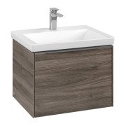 Тумба под раковину Villeroy & Boch Subway 3.0 57,2х42,9 см ДСП/алюминий дуб каменный C577L0RK