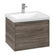 Тумба под раковину Villeroy & Boch Subway 3.0 57,2х42,9 см ДСП/алюминий дуб каменный C577L0RK