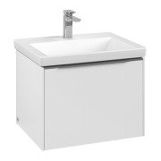 Тумба под раковину Villeroy & Boch Subway 3.0 57,2х42,9 см ДСП/алюминий чистый белый C577L0VF