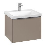 Тумба під раковину Villeroy & Boch Subway 3.0 57,2х42,9 см ДСП/алюміній тауп C577L0VM