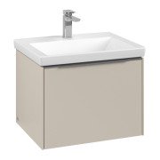 Тумба під раковину Villeroy & Boch Subway 3.0 57,2х42,9 см ДСП/алюміній кашемір сірий C577L0VN