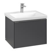 Тумба под раковину Villeroy & Boch Subway 3.0 57,2х42,9 см ДСП/алюминий графит C577L0VR
