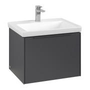 Тумба під раковину Villeroy & Boch Subway 3.0 57,2х42,9 см ДСП/алюміній графіт/монохром C577L2VR