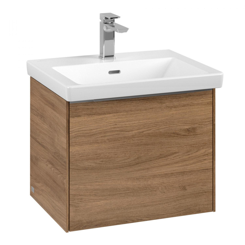 Тумба под раковину Villeroy & Boch Subway 3.0 52,3х42,9 см ДСП/алюминий дуб канзас C579L0RH