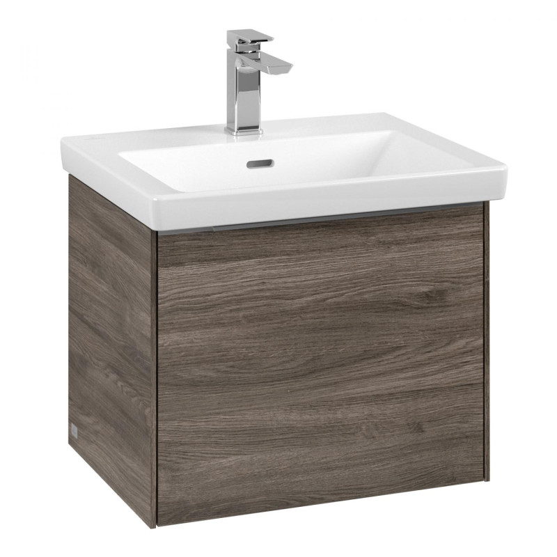 Тумба под раковину Villeroy & Boch Subway 3.0 52,3х42,9 см ДСП/алюминий дуб каменный C579L0RK