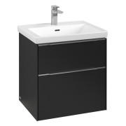 Тумба под раковину Villeroy & Boch Subway 3.0 57,2х57,6 см ДСП/алюминий графит C578L0VR