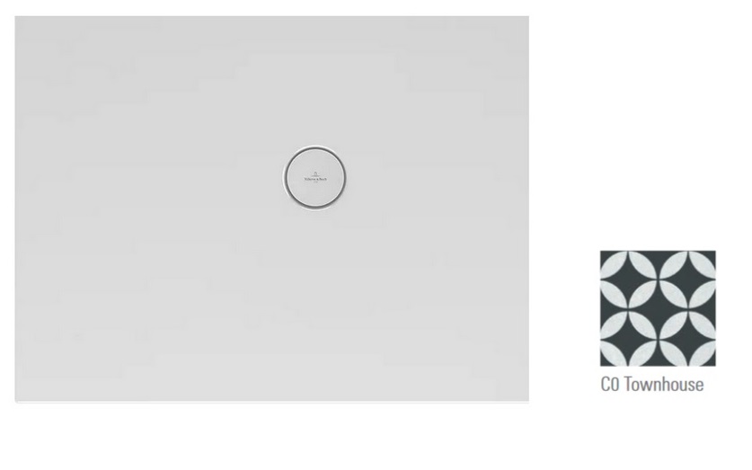 Душовий піддон Villeroy & Boch Subway Infinity 90х70 см санітарна кераміка townhouse 6229G1VPC0