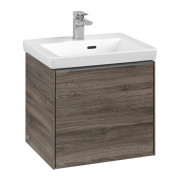 Тумба под раковину Villeroy & Boch Subway 3.0 47,3х42,9 см ДСП/алюминий дуб каменный C580L0RK