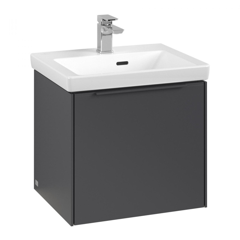 Тумба під раковину Villeroy & Boch Subway 3.0 47,3х42,9 см ДСП/алюміній графіт/монохром C580L2VR