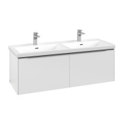 Тумба под раковину Villeroy & Boch Subway 3.0 127,2х42,9 см ДСП/алюминий чистый белый C56700VF