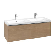 Тумба под раковину Villeroy & Boch Subway 3.0 127,2х42,9 см ДСП/алюминий северный дуб C56700VJ