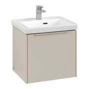 Тумба под раковину Villeroy & Boch Subway 3.0 47,3х42,9 см ДСП/алюминий серый кашемир/монохром C580L2VN
