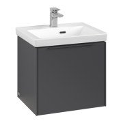 Тумба під раковину Villeroy & Boch Subway 3.0 47,3х42,9 см ДСП/алюміній графіт/монохром C580L2VR