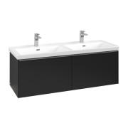 Тумба под раковину Villeroy & Boch Subway 3.0 127,2х42,9 см ДСП/алюминий вулкан черный C56700VL