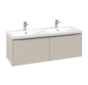 Тумба под раковину Villeroy & Boch Subway 3.0 127,2х42,9 см ДСП/алюминий серый кашемир C56700VN