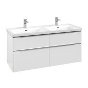 Тумба под раковину Villeroy & Boch Subway 3.0 127,2х57,6 см ДСП/алюминий чистый белый C56800VF