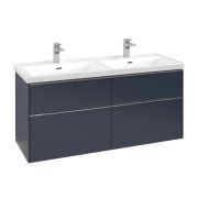 Тумба під раковину Villeroy & Boch Subway 3.0 127,2х57,6 см ДСП/алюміній морський синій C56800VQ