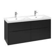 Тумба під раковину Villeroy & Boch Subway 3.0 127,2х57,6 см ДСП/алюміній чорний вулкан C56801VL