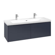 Тумба под раковину Villeroy & Boch Subway 3.0 127,2х42,9 см ДСП/алюминий морской синий/монохром C60102VQ