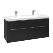Тумба под раковину Villeroy & Boch Subway 3.0 127,2х57,6 см ДСП/алюминий черный вулкан C60200VL