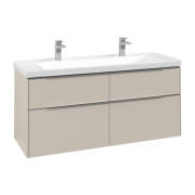 Тумба під раковину Villeroy & Boch Subway 3.0 127,2х57,6 см ДСП/алюміній сірий кашемир C60200VN