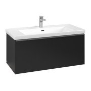 Тумба под раковину Villeroy & Boch Subway 3.0 97,3х42,9 см ДСП/алюминий черный вулкан C56900VL