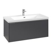 Тумба под раковину Villeroy & Boch Subway 3.0 97,3х42,9 см ДСП/алюминий графит C56900VR